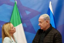 Meloni e Nethanyahu