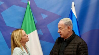 Meloni e Nethanyahu